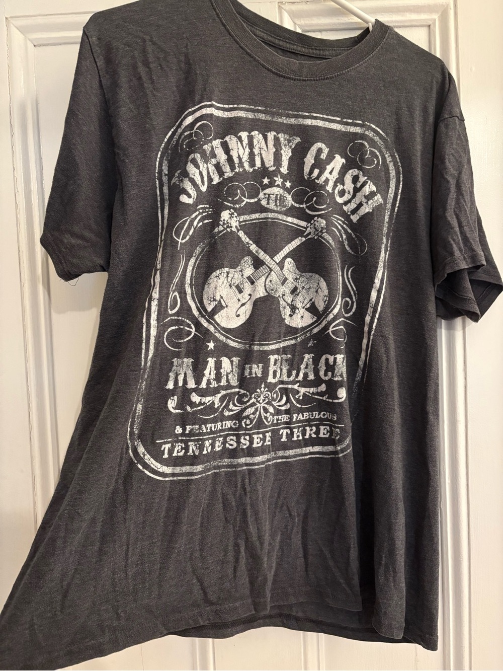 Gray Johnny Cash 'Man in Black' Graphic Tee
